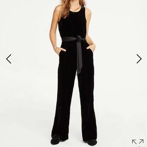Ann Taylor Velvet Halter Jumpsuit